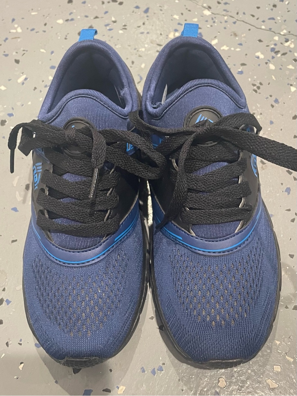 Reebok Navy and Black Kids Athletic Sneakers